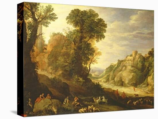 A Mountain Landscape, 1626-Paul Brill Or Bril-Stretched Canvas