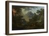 A Mountain Landscape with an Approaching Storm, 1775 (Oil on Canvas)-Claude Joseph Vernet-Framed Giclee Print