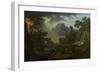 A Mountain Landscape with an Approaching Storm, 1775 (Oil on Canvas)-Claude Joseph Vernet-Framed Giclee Print