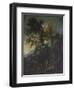 A Mountain Landscape with Pastoral Figures-Alessandro Magnasco-Framed Giclee Print