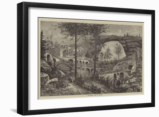 A Mountain Pass in Saxony-null-Framed Giclee Print
