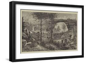 A Mountain Pass in Saxony-null-Framed Giclee Print