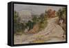 A Mountain Road in Italy-Samuel Palmer-Framed Stretched Canvas