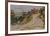 A Mountain Road in Italy-Samuel Palmer-Framed Giclee Print