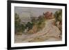 A Mountain Road in Italy-Samuel Palmer-Framed Giclee Print