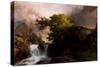 A Mountain Stream, 1869-Thomas Moran-Stretched Canvas