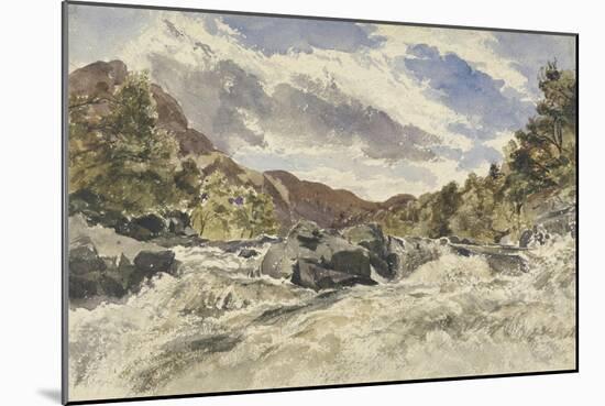 A Mountain Torrent-William James Muller-Mounted Giclee Print