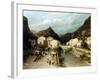 A Mountain Village, Italy-Silvestro Lega-Framed Giclee Print