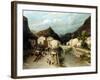 A Mountain Village, Italy-Silvestro Lega-Framed Giclee Print