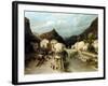 A Mountain Village, Italy-Silvestro Lega-Framed Giclee Print