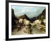 A Mountain Village, Italy-Silvestro Lega-Framed Giclee Print