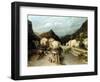 A Mountain Village, Italy-Silvestro Lega-Framed Giclee Print