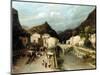 A Mountain Village, Italy-Silvestro Lega-Mounted Giclee Print