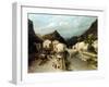 A Mountain Village, Italy-Silvestro Lega-Framed Giclee Print