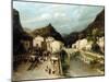 A Mountain Village, Italy-Silvestro Lega-Mounted Giclee Print