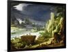 A Mountainous Estuary Landscape (Oil on Copper)-Paul Brill Or Bril-Framed Giclee Print