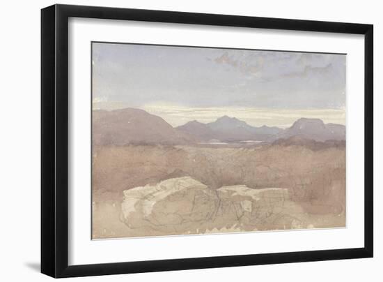 A Mountainous View, North Wales, C.1818-David Cox-Framed Giclee Print