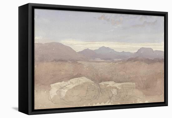 A Mountainous View, North Wales, C.1818-David Cox-Framed Stretched Canvas