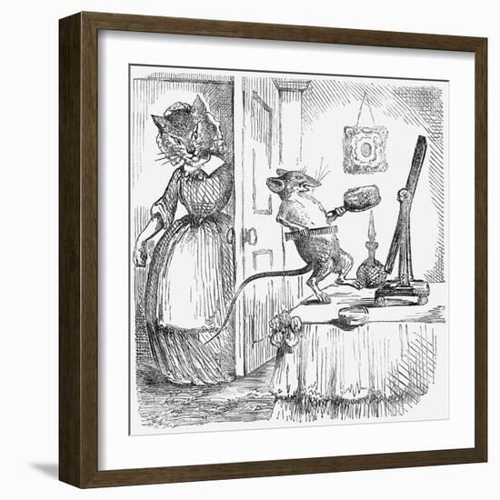 A Mouse on a Dressingtable, 1859-null-Framed Giclee Print