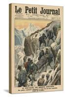 A Moving Descent Down the Mont Blanc-French School-Stretched Canvas