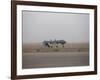 A Mq-1C Warrior Taxis Out to the Runway to for a Mission over Northern Iraq-null-Framed Photographic Print