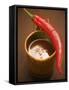 A Mug of Chili Chocolate-Anita Oberhauser-Framed Stretched Canvas