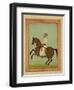 A Mughal Noble on Horseback, C.1790, from the Large Clive Album-Mughal School-Framed Giclee Print