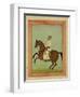 A Mughal Noble on Horseback, C.1790, from the Large Clive Album-Mughal School-Framed Giclee Print
