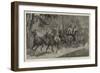 A Mule Four-In-Hand in Burma-null-Framed Premium Giclee Print