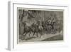 A Mule Four-In-Hand in Burma-null-Framed Premium Giclee Print