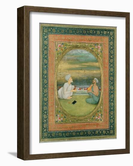 A Mullah and a Musician, C.1640-1650-null-Framed Giclee Print