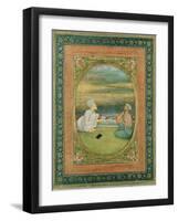 A Mullah and a Musician, C.1640-1650-null-Framed Giclee Print