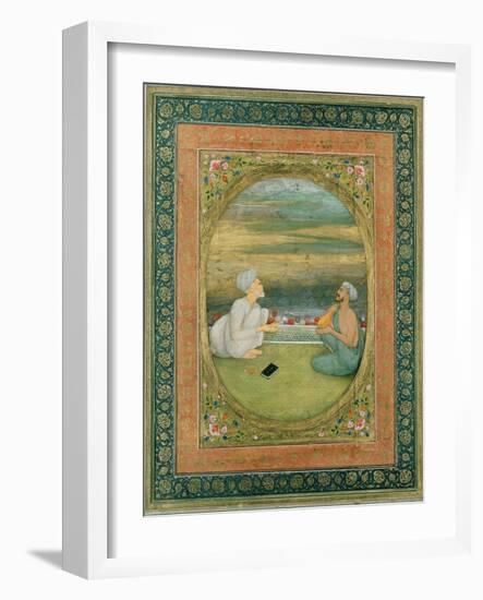 A Mullah and a Musician, C.1640-1650-null-Framed Giclee Print