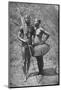 A Mulolo (Congo) warrior and his wife from the central Congo regions, 1902-Unknown-Mounted Photographic Print