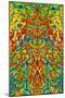A Multicolored Kaleidoscopic Tapestry-Ray2012-Mounted Art Print