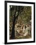 A Munich Beer Garden, 1883/84-Max Liebermann-Framed Giclee Print