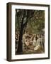 A Munich Beer Garden, 1883/84-Max Liebermann-Framed Giclee Print