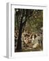 A Munich Beer Garden, 1883/84-Max Liebermann-Framed Giclee Print