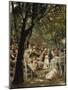 A Munich Beer Garden, 1883/84-Max Liebermann-Mounted Giclee Print