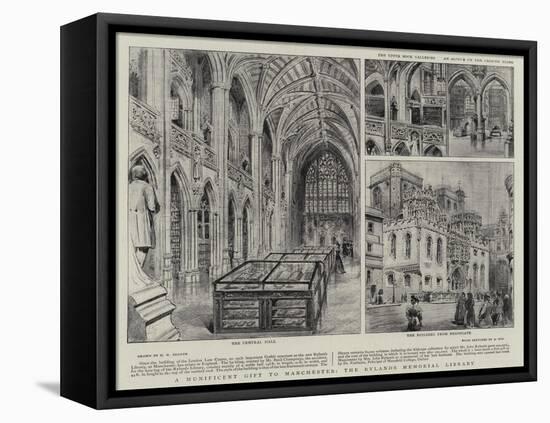 A Munificent Gift to Manchester, the Rylands Memorial Library-Henry William Brewer-Framed Stretched Canvas