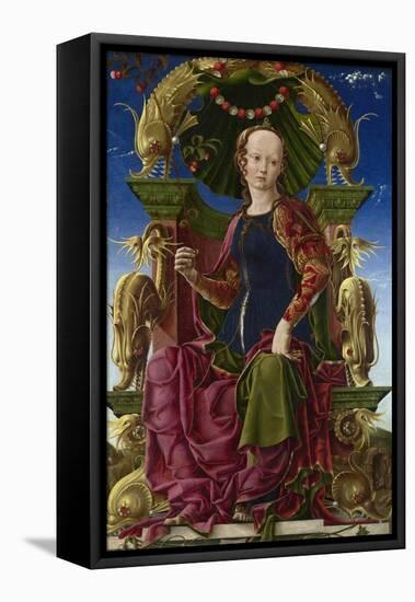 A Muse (Calliop), 1455-1460-Cosimo Tura-Framed Stretched Canvas