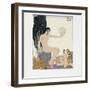 A Muse Inspires an Artist, 1929 (Engraving)-Georges Barbier-Framed Giclee Print