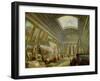 A Museum Gallery of Roman Art-Hubert Robert-Framed Giclee Print