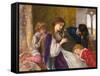 A Music Party, 1864 (Oil on Canvas)-Arthur Hughes-Framed Stretched Canvas