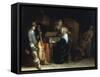 A Music Party-Gerard ter Borch-Framed Stretched Canvas