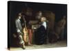 A Music Party-Gerard ter Borch-Stretched Canvas