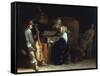 A Music Party-Gerard ter Borch-Framed Stretched Canvas