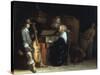 A Music Party-Gerard ter Borch-Stretched Canvas