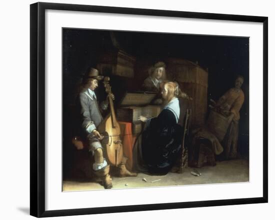 A Music Party-Gerard ter Borch-Framed Giclee Print