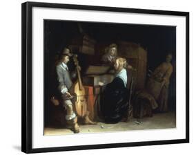 A Music Party-Gerard ter Borch-Framed Giclee Print